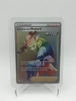 Rapid Strike Style Mustard - 176/163 - Pokemon Battle Styles Secret Rare Card NM - Image 1