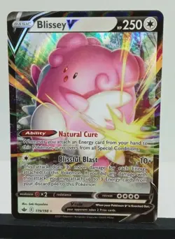 Blissey V 119/198 Chilling Reign NM/M Full Art Ultra Rare Pokemon Card - Image 1