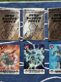 Set 5 Glaceon Riolu Pokemon PIZZA-LA 3D-lenticular Card Vintage Nintendo Japan - Image 4