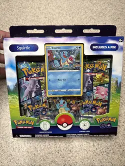 Pokemon TCG GO Pin Collection - Squirtle SWSH233 | NEW SEALED 820650850813 - Image 1