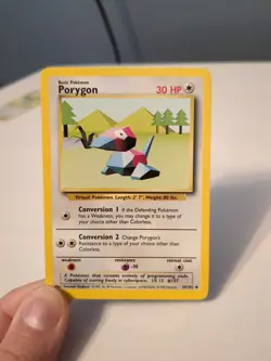 Porygon 39/102 - Uncommon 1999 English Base Set Pokemon Card - Near Mint NM & LP - Image 1