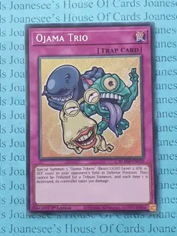 BLMM-EN010 Ojama Trio Yu-Gi-Oh Card 1st Edition Chibi Artwork New - Image 1