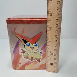 2022 Pokemon Trading Card Game Fire Stacking Tin ONLY Empty Charizard - Image 2