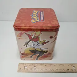 2022 Pokemon Trading Card Game Fire Stacking Tin ONLY Empty Charizard - Image 3