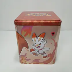 2022 Pokemon Trading Card Game Fire Stacking Tin ONLY Empty Charizard - Image 4
