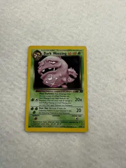 Dark Weezing 14/82 Vintage Pokemon card/ Team Rocket Holofoil (Rare) NM/LP - Image 3