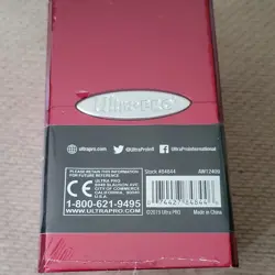 Ultra PRO Satin Tower Deck Box 100ct+ Standard Cards Red w/ Dice Compartment - Image 3