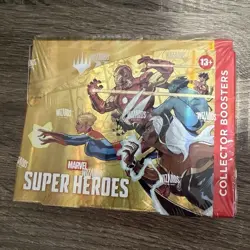 Marvel Super Heroes Collector Booster Box MTG Sealed Magic The Gathering IN HAND - Image 1