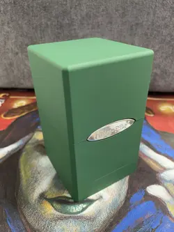 Ultra Pro Satin Tower Deck Box Forest Green 100+ MTG Pokemon TCG Used - Image 2