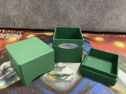 Ultra Pro Satin Tower Deck Box Forest Green 100+ MTG Pokemon TCG Used - Image 4