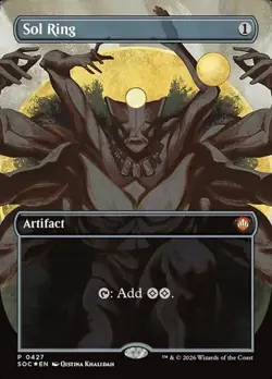Sol Ring - Foil Extended Art Promo SOC NM MTG - Image 1