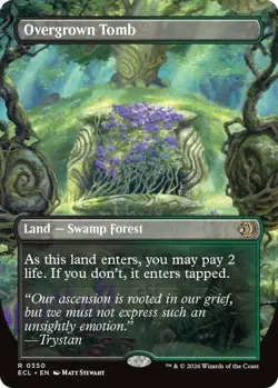 Overgrown Tomb Borderless Foil - ECL 0350 NM - MTG Magic - Image 1