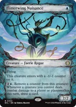 Flitterwing Nuisance Showcase - ECL 0304 NM - MTG Magic - Image 1