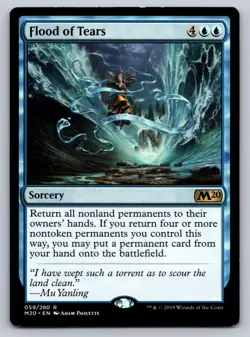 Flood of Tears 59 Rare Core Set 2020 Magic: The Gathering Lightly Played - Image 1