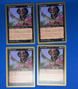 MTG World Championships 1997 Nekrataal x4 Gold Border Near Mint - Image 1