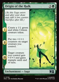 2x Origin of the Hulk - Foil MSC NM MTG - Image 1
