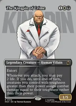 The Kingpin of Crime (#374) - Foil Extended Art MSH NM MTG - Image 1