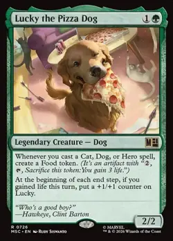 Lucky the Pizza Dog - Foil MSC NM MTG - Image 1