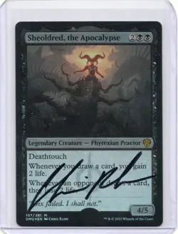 Sheoldred, the Apocalypse Foil Signed Artist Proof MTG RARE - Image 1