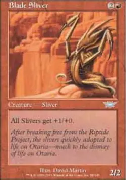 1x Blade Sliver - Foil Heavy Play, English Legions MTG Magic - Image 1