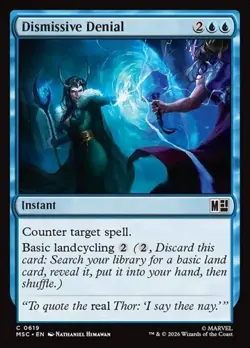 2x Dismissive Denial - Foil MSC NM MTG - Image 1