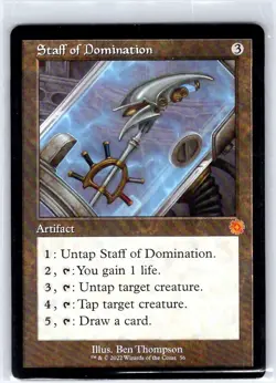 Staff of Domination 56 The Brothers' War: Retro Frame Artifacts MTG LP - Image 1