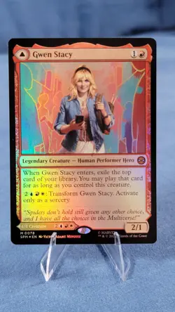 Gwen Stacy Foil M Marvel's Spider-Man 78 NM - Image 1