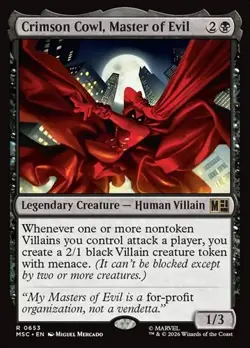 Crimson Cowl, Master of Evil - Foil MSC NM MTG - Image 1