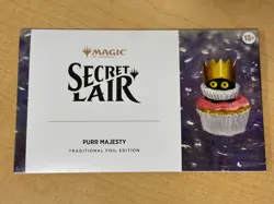 MTG Purr Majesty - Traditional Foil Edition Secret Lair Magic the Gathering - Image 1