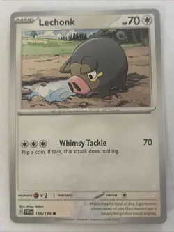 Pokemon TCG Scarlet & Violet Base Lechonk 156/198 - Image 1