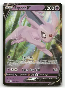 Espeon V SWSH201 Sword & Shield Promo Pokemon Holo NM Promo - Image 1