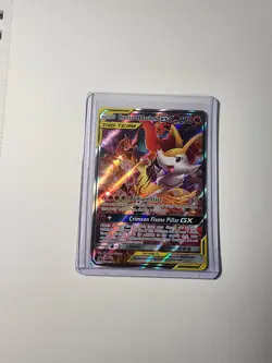 Charizard & Braixen GX TAG TEAM Promo Full Art Holo SM230 English 2019 270 HP - Image 1