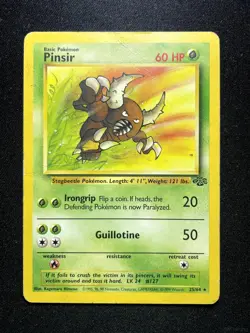 PINSIR 25/64 RARE JUNGLE POKEMON UNLIMITED - Image 1