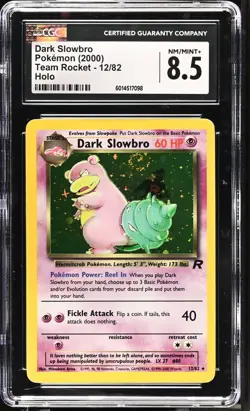2000 pokemon rocket dark slowbro holo CGC 8.5 - Image 1