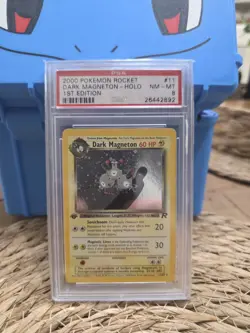 2000 Pokemon Rocket Dark Magneton-holo 1st Edition Psa 8 - Image 1