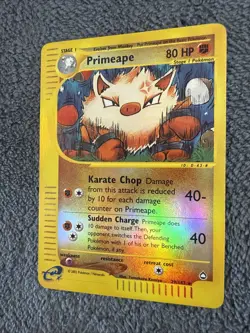 The Pokemon Company Primeape 029/147 Aquapolis Reverse Holo Rare 80 HP EN - Image 3