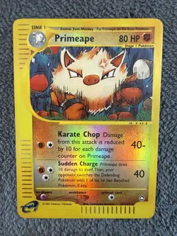 The Pokemon Company Primeape 029/147 Aquapolis Reverse Holo Rare 80 HP EN - Image 5