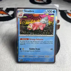 HOLO Slowbro 043/198 NM / M - Scarlet Violet Pokemon - Shinji Kanda Art - Image 1