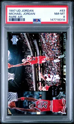 MICHAEL JORDAN 83 UPPER DECK MJ RARE AIR UPPER DECK PSA 8 - Image 1