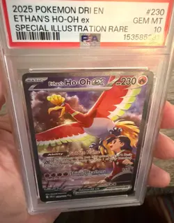 2025 POKEMON DRI EN-DESTINED RIVALS #230 ETHAN'S HO-OH EX PSA 10 - Image 4