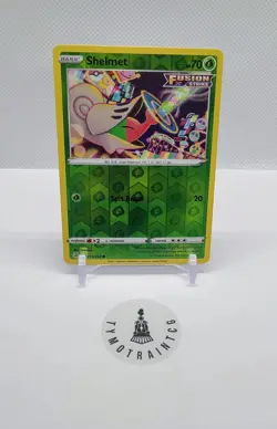 Pokemon - Shelmet - Sword & Shield Fusion Strike 013/264 Reverse Holo - Image 1