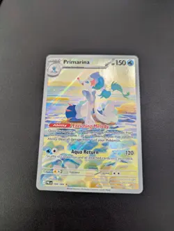 POKEMON PRIMARINA 088/084 ILLUSTRATION RARE PITCH BLACK PACK FRESH MINT ART TCG - Image 1