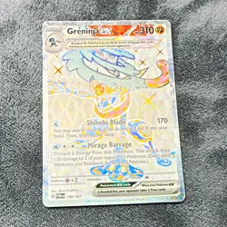 Pokemon TCG Greninja ex 198/167 Twilight Masquerade Full Art Holo UR English - Image 1