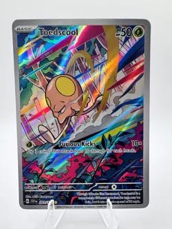 2024 Pokemon Scarlet Violet Toedscool 201 /198 Full Art Illustration Rare holo - Image 1