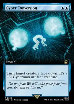 1x Cyber Conversion - Extended Art NM-Mint, English Commander: Doctor Who MTG Ma - Image 1