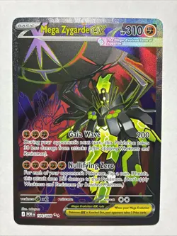 Pokemon TCG Mega Zygarde EX POR - Holo Full Art 104/088 Eng Basic 310 HP - Image 1