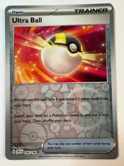 Pokemon - Ultra Ball - 196/198 - Scarlet & Violet Base Set - Reverse Holo - NM/M - Image 1