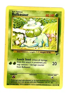 Bulbasaur 67/130 Common Base Set 2 Pokemon Lightly Played - Image 1