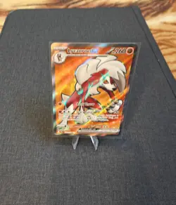 Pokemon TCG Lycanroc ex 241/193 Holo SV02: Paldea Evolved NM - Image 1