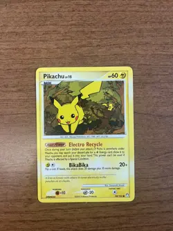 Pokemon Pikachu 94/123 Mysterious Treasures 2007 Non Holo Rare DP Vintage LP/NM - Image 1